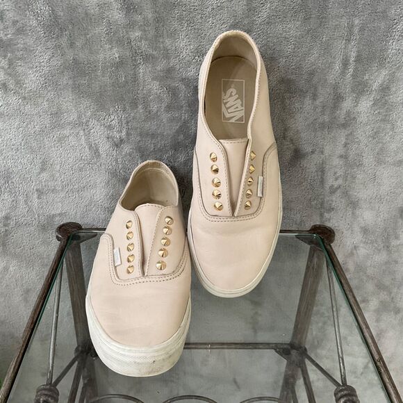 Vans OTW Shoes Women's size 9.5 Gore Gold tone Studded Slip-on Sneakers - Picture 2 of 12